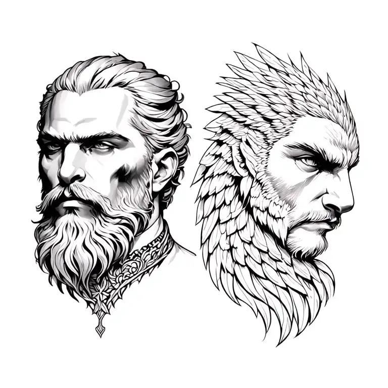 Leon of scanor pride and fenix tattoo design idea