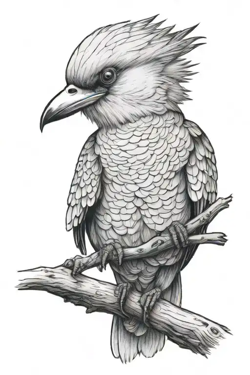 galah, Willy wag tail, kookaburra tattoo design idea