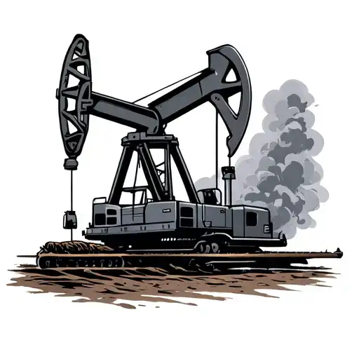 Oilfield tattoo design idea