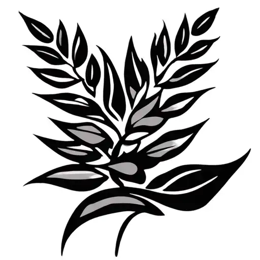 Laurel wreath in Maori Style Knee tattoo design idea