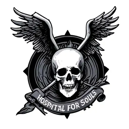 Hospital For Souls logo tattoo design idea