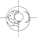 The sun in the Japanese style with the moon inside tattoo design idea