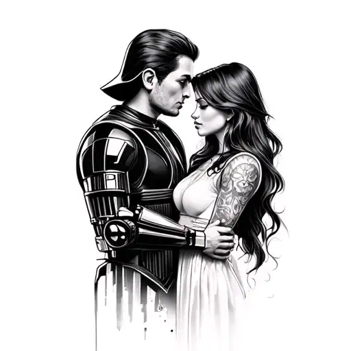 starwars, lovestory & betrayal tattoo design idea