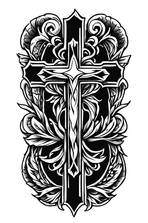 Christian Cross tattoo design idea