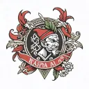Kappa Alpha Psi Fraternity tattoo design idea