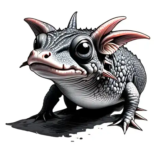 Axolotl tattoo design idea