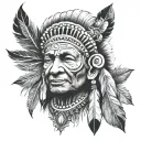 Colombia Indian tattoo design idea