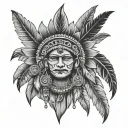 Colombia Indian tattoo design idea