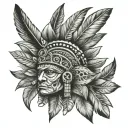 Colombia Indian tattoo design idea