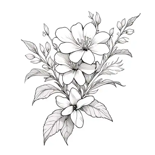 white jasmine cuff tattoo tattoo design idea