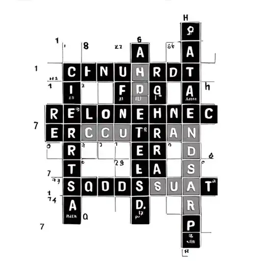 Crossword tattoo design idea