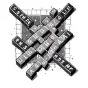 Crossword tattoo design idea