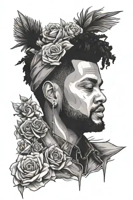 The Weeknd Xo tattoo design idea