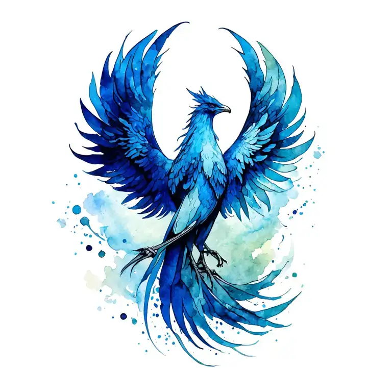 Phoenix tattoo design idea