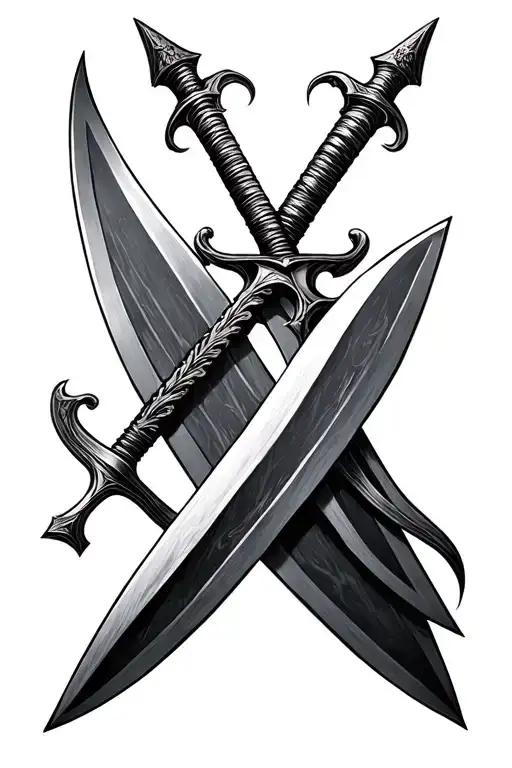 3 Swords tattoo design idea