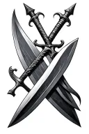 3 Swords tattoo design idea