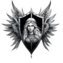 Shield Maiden tattoo design idea