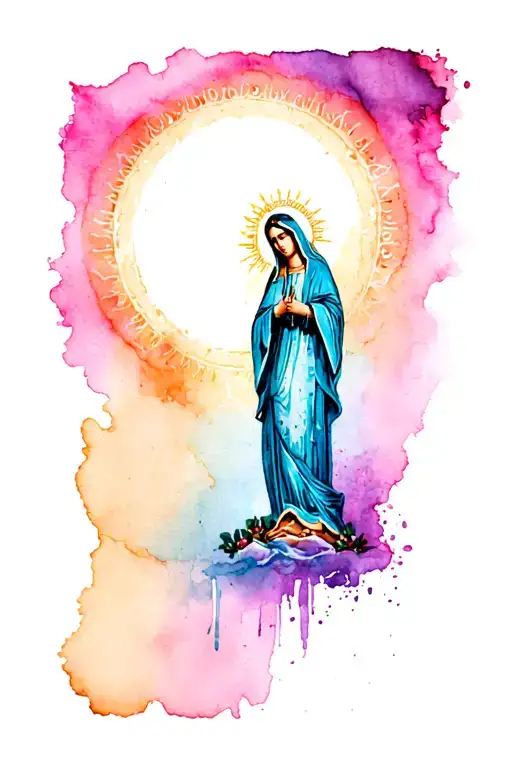 Lady Guadalupe tattoo design idea