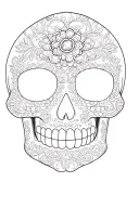 Mexican sugar skull inside tattoo design idea