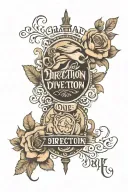 one direction quotes tattoo design idea