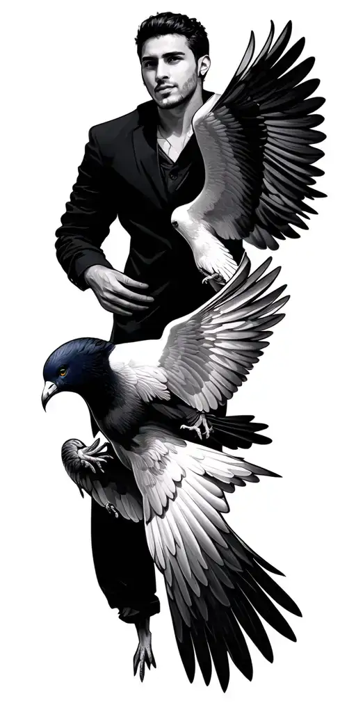 forever young Tony Badaoui sept 24 1973-July 3 1992 with doves tattoo design idea