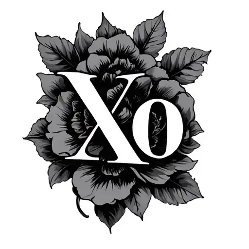 Xo tattoo design idea