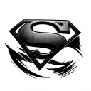 Superman Logo tattoo design idea