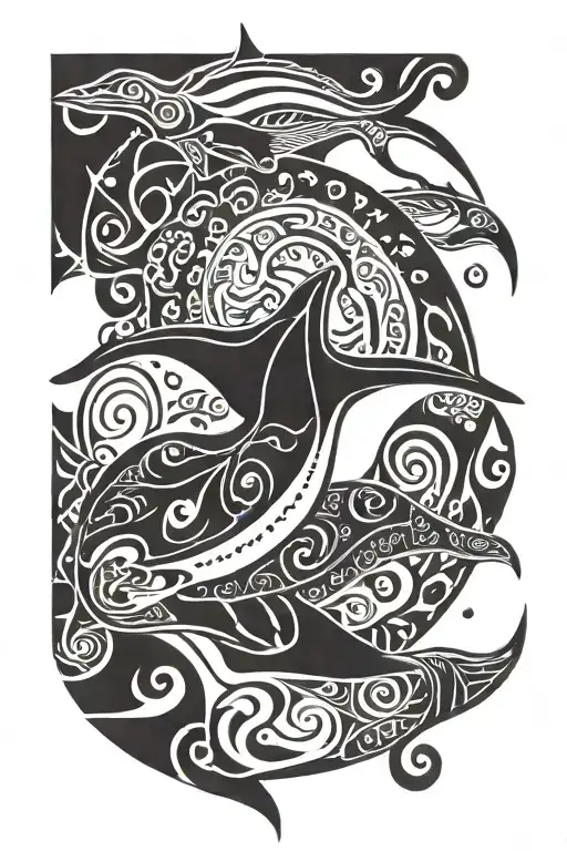 moana manta ray back tattoo tattoo design idea