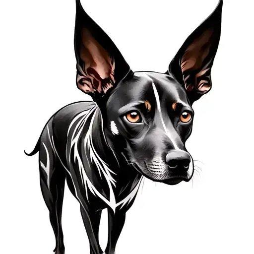 Xoloitzcuintli tattoo design idea