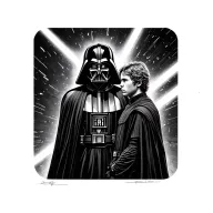 darth vader vs anakin tattoo design idea