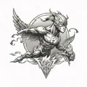 Flash tattoo design idea