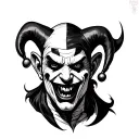 Evil Jester tattoo design idea