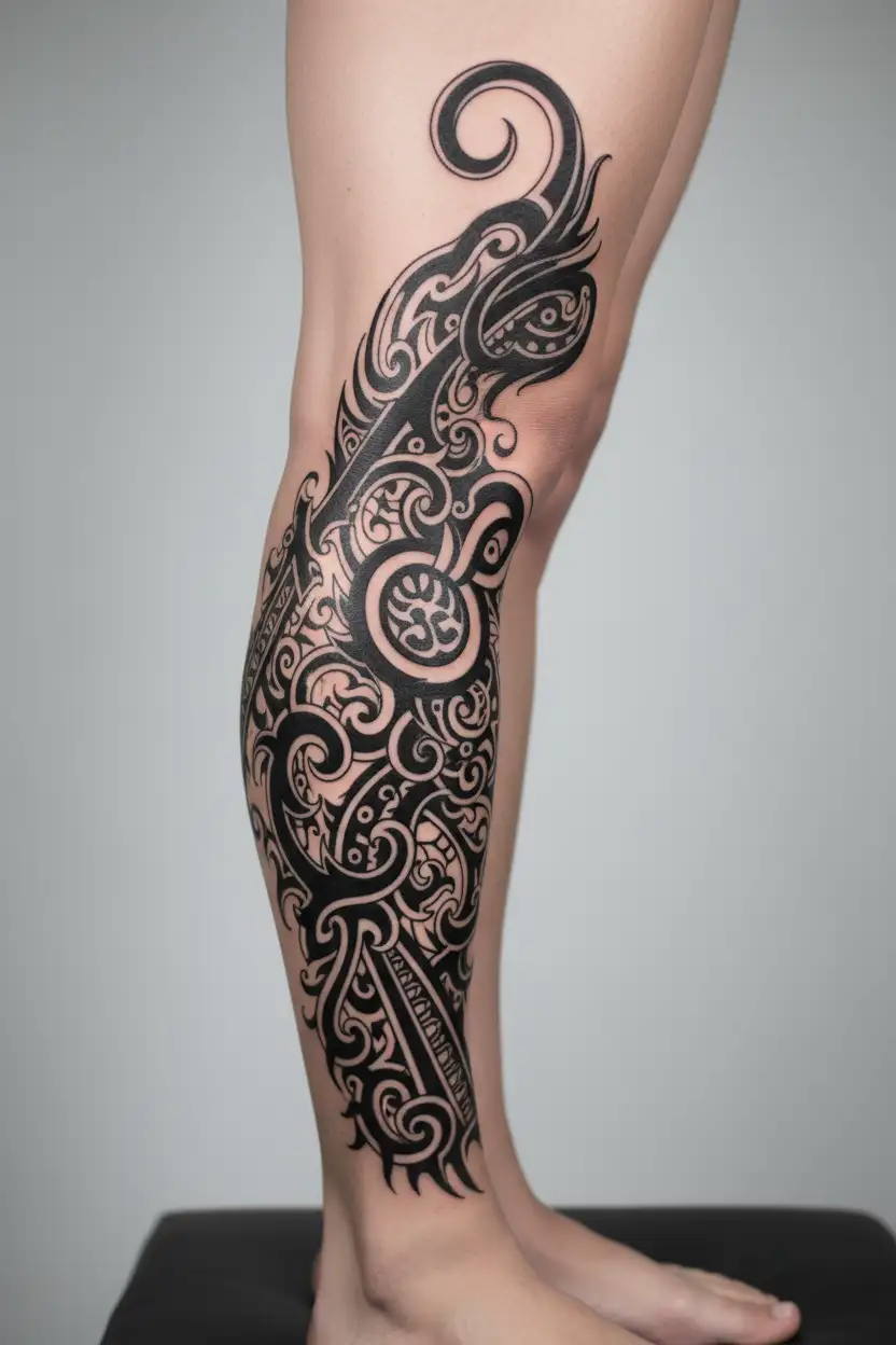 om letter in tamil with surgical needle holder crossed on om  tattoo design idea