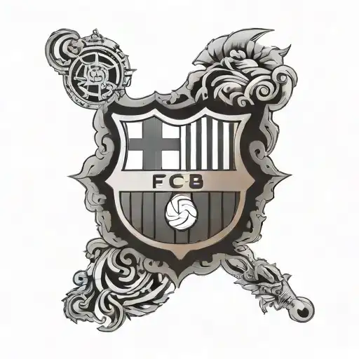 fc barcelona logo, more than a club tattoo design idea