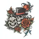 smile now cry later tattoo design idea