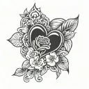 Healing heart finger tattoo tattoo design idea