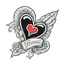 Healing heart finger tattoo tattoo design idea