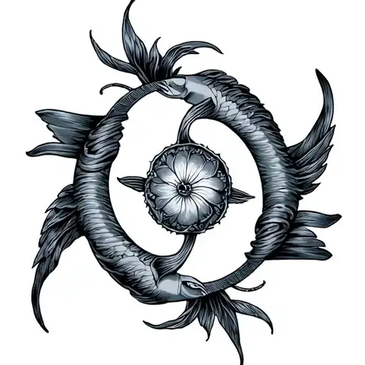 Libra And Pisces tattoo design idea