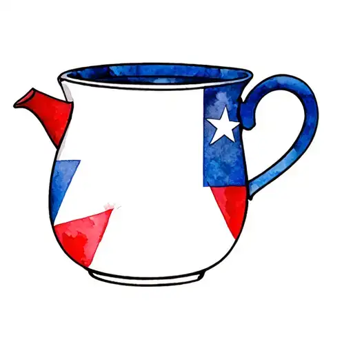 coqui hugging moka pot with puerto rico flag tattoo design idea