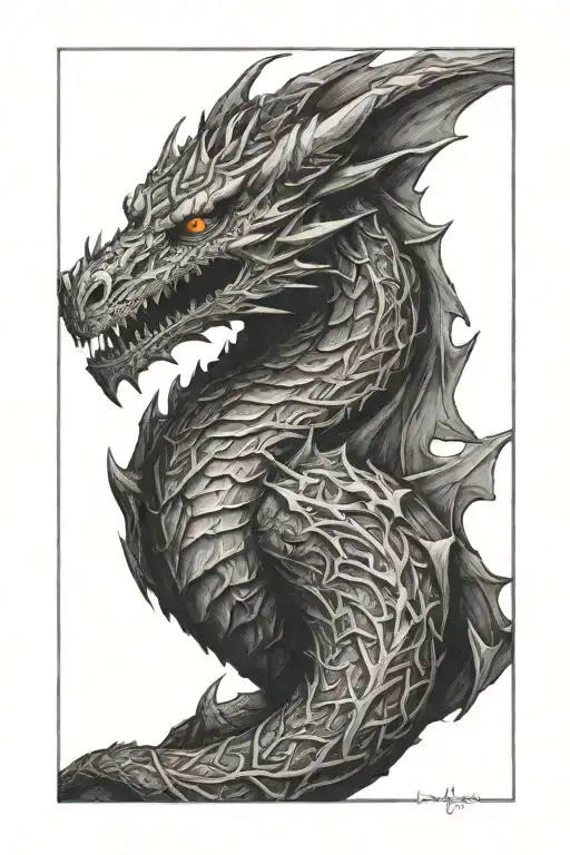 skyrim alduin paarthurnax sleeve tattoo design idea