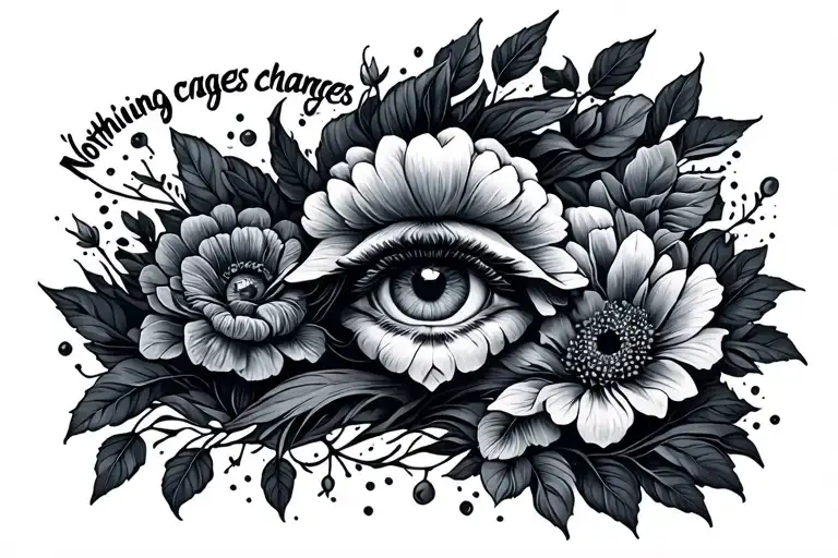 nothing changes if nothing changes tattoo design idea