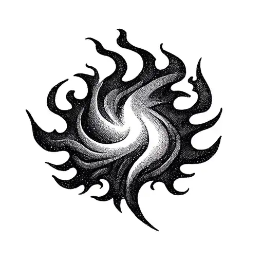 flame symbolizing warmth tattoo design idea