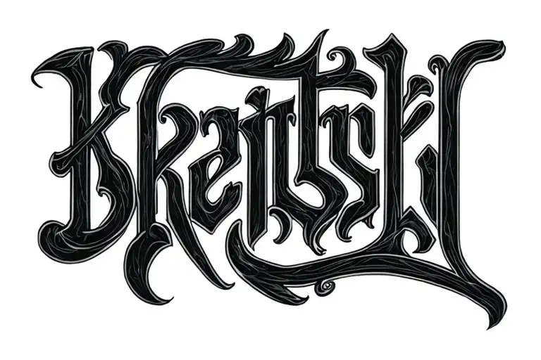 "kaitlyn brentski" Two Word Ambigram Generator tattoo design idea