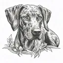 Vizsla tattoo design idea