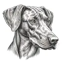 Vizsla tattoo design idea