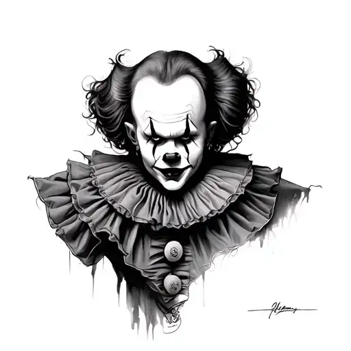 Pennywise tattoo design idea