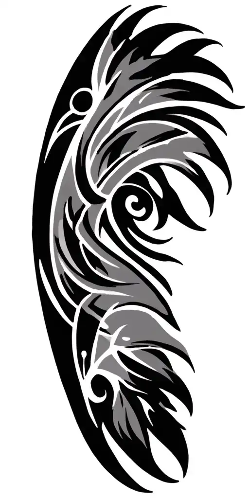 tribal, Canada, Bahamas, water, islands tattoo design idea