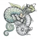 Sherlock Holmes Caterpillar tattoo design idea