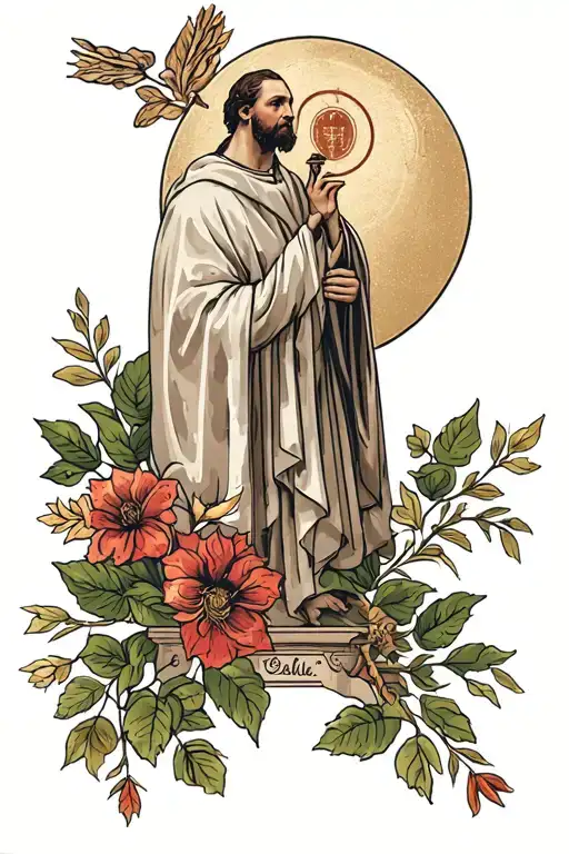 Saint Francis of Assisi tattoo design idea
