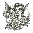 Never forget 1984  tattoo design idea